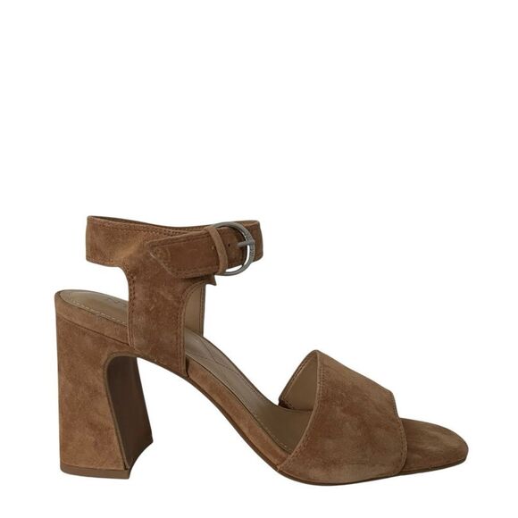 NYDJ Brown The Liz Block Heel Ankle Strap Sandals - Picture 3 of 8